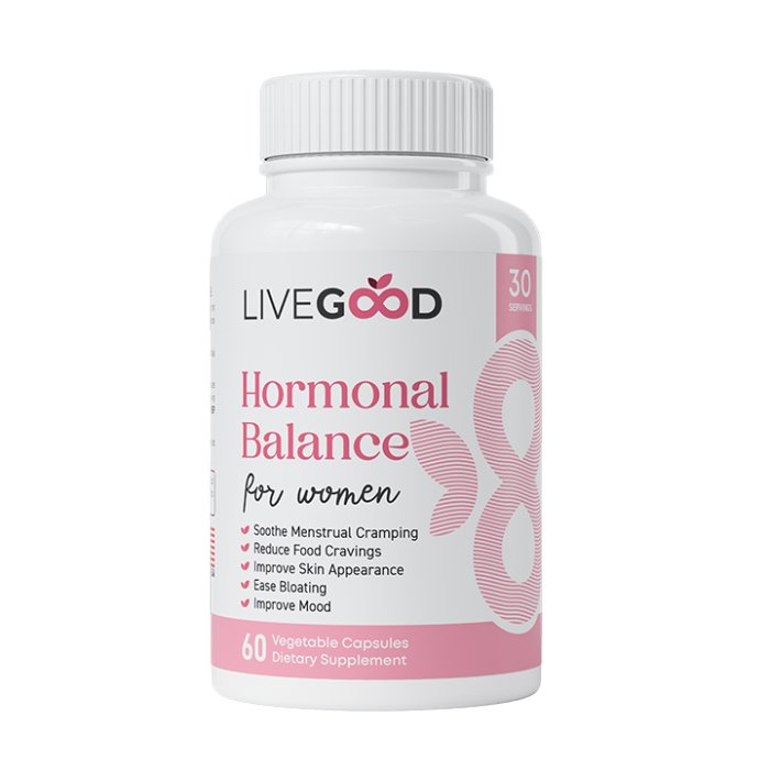 Hormonal balance supplement for women, 60 capsules.